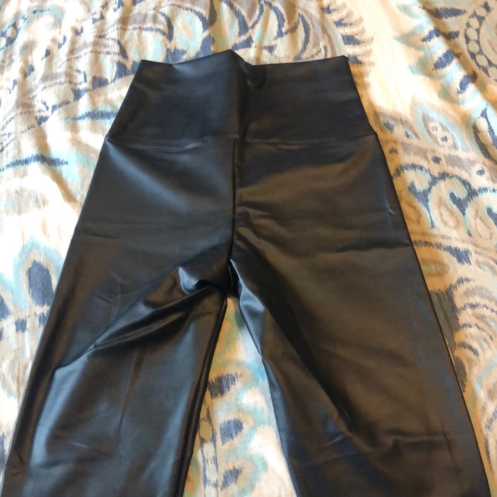 Leather leggings